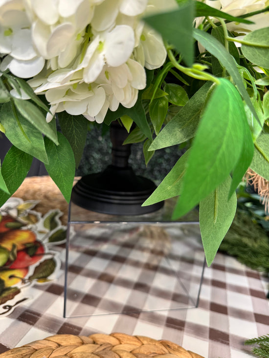 Green and white Pumpkin Fall Centerpiece
