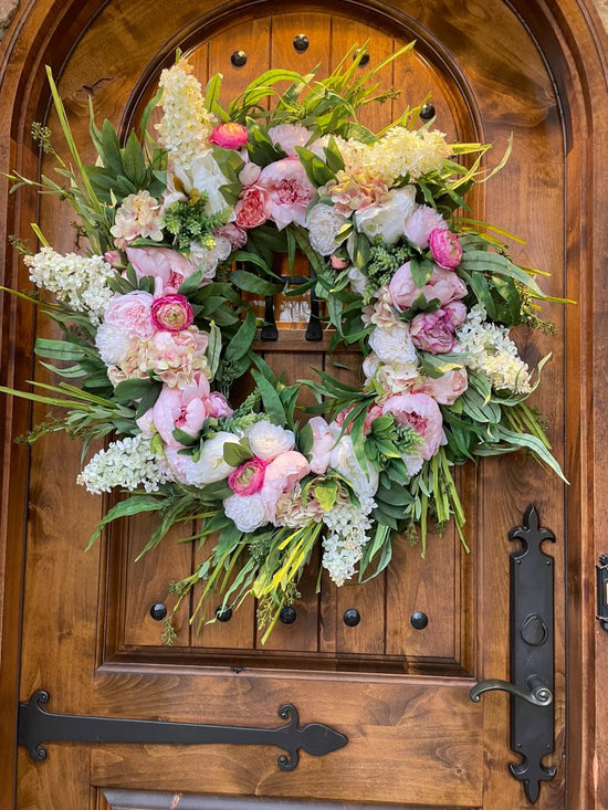 XLarge Luxury Peony Lilac Wreath