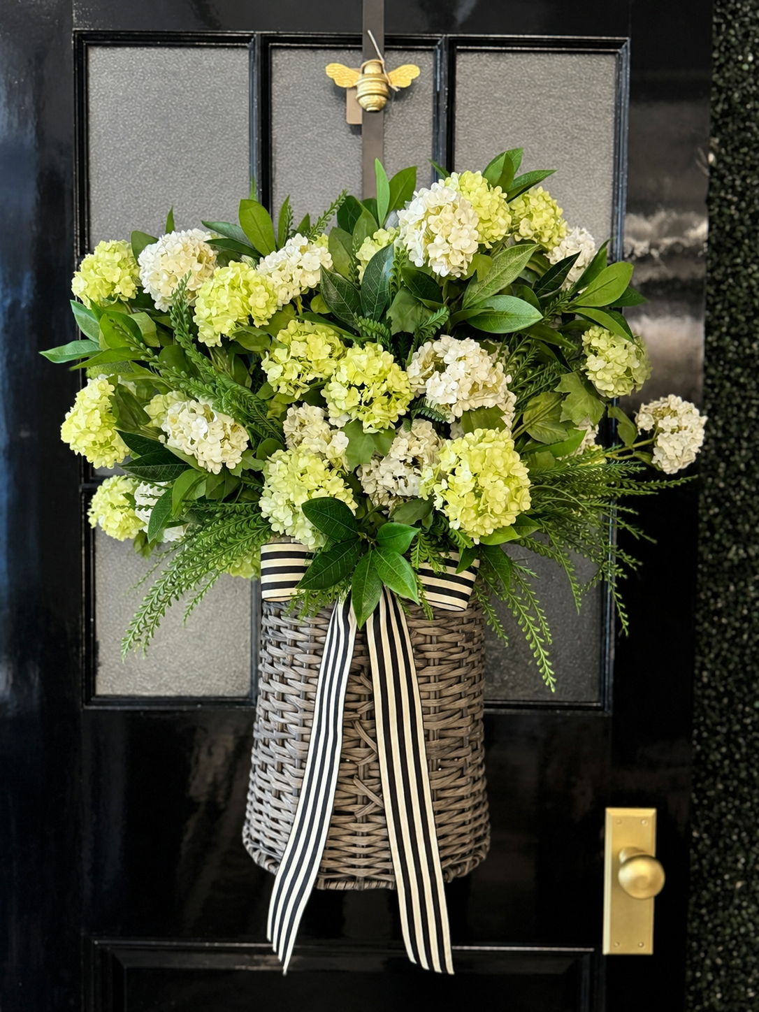 Snowball Hydrangea Basket