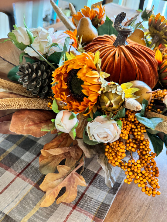 Harvest Pumpkin Centerpiece