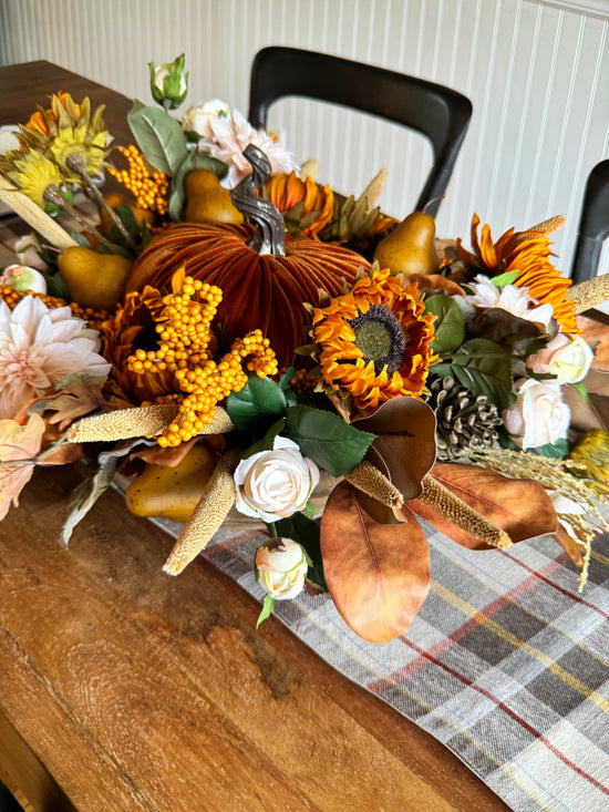 Harvest Pumpkin Centerpiece