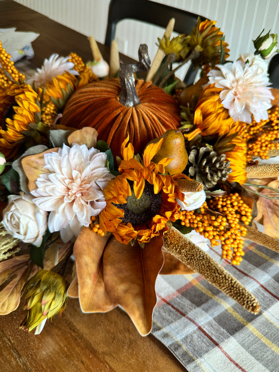 Harvest Pumpkin Centerpiece