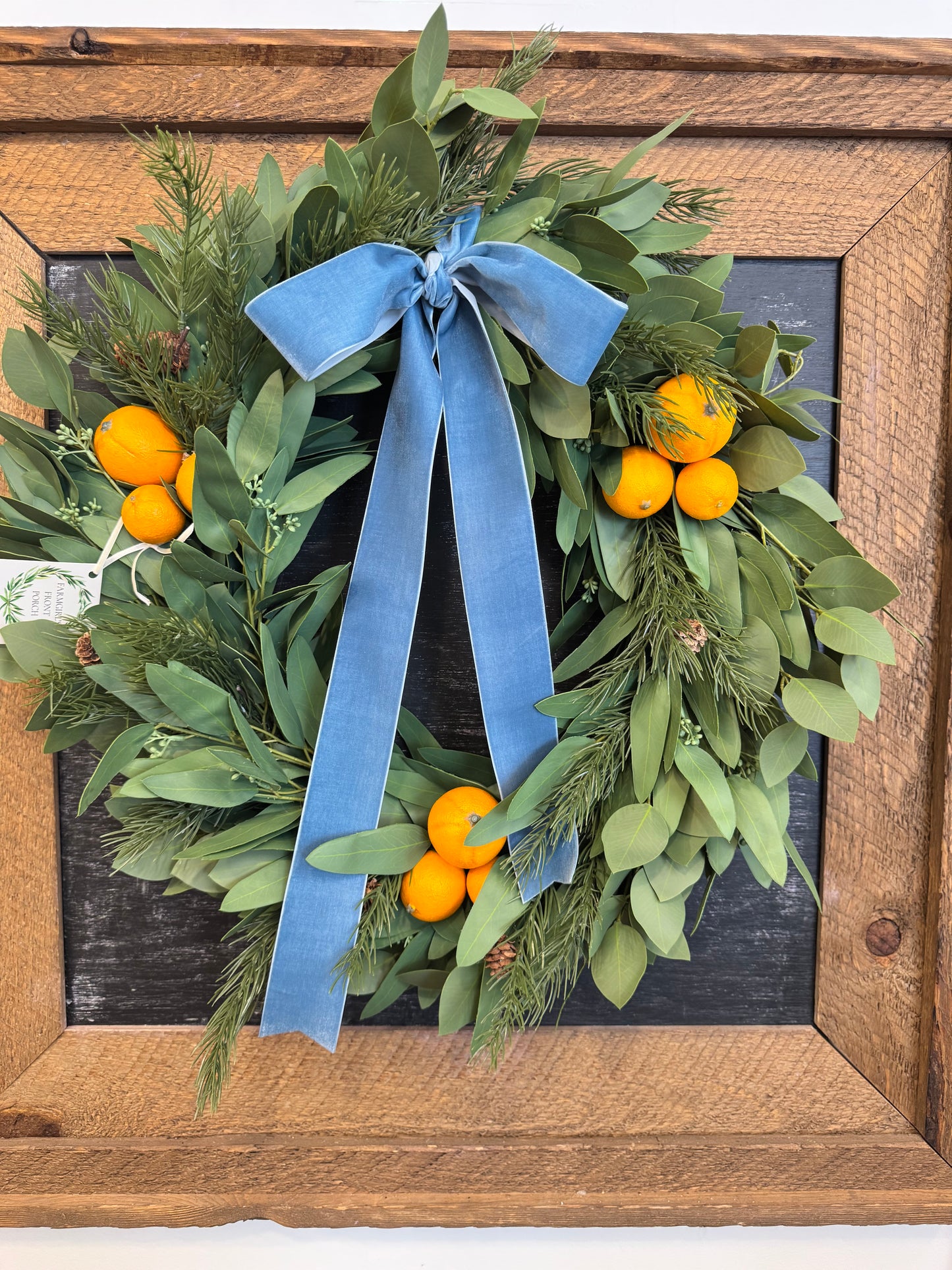 Grandmillennial Orange Wreath