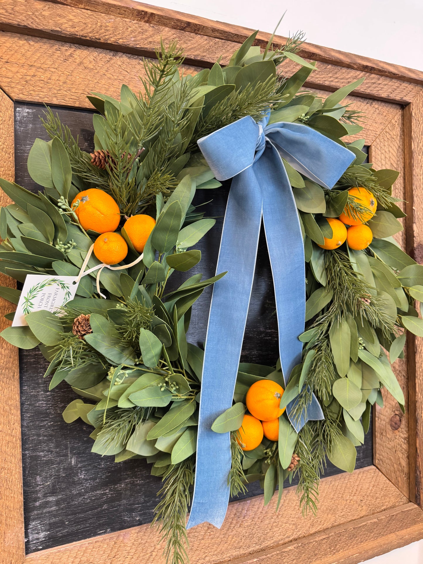 Grandmillennial Orange Wreath