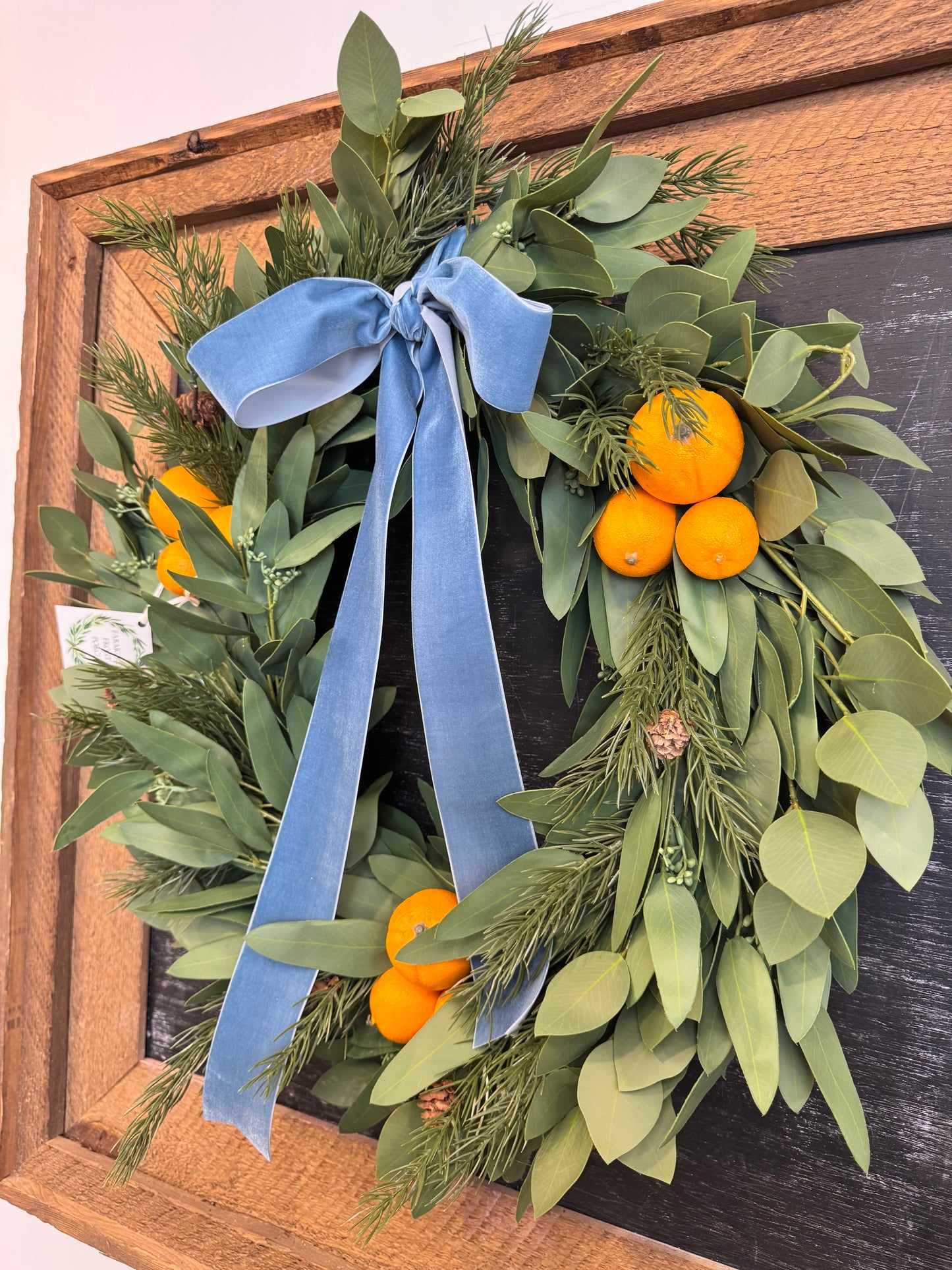 Grandmillennial Orange Wreath
