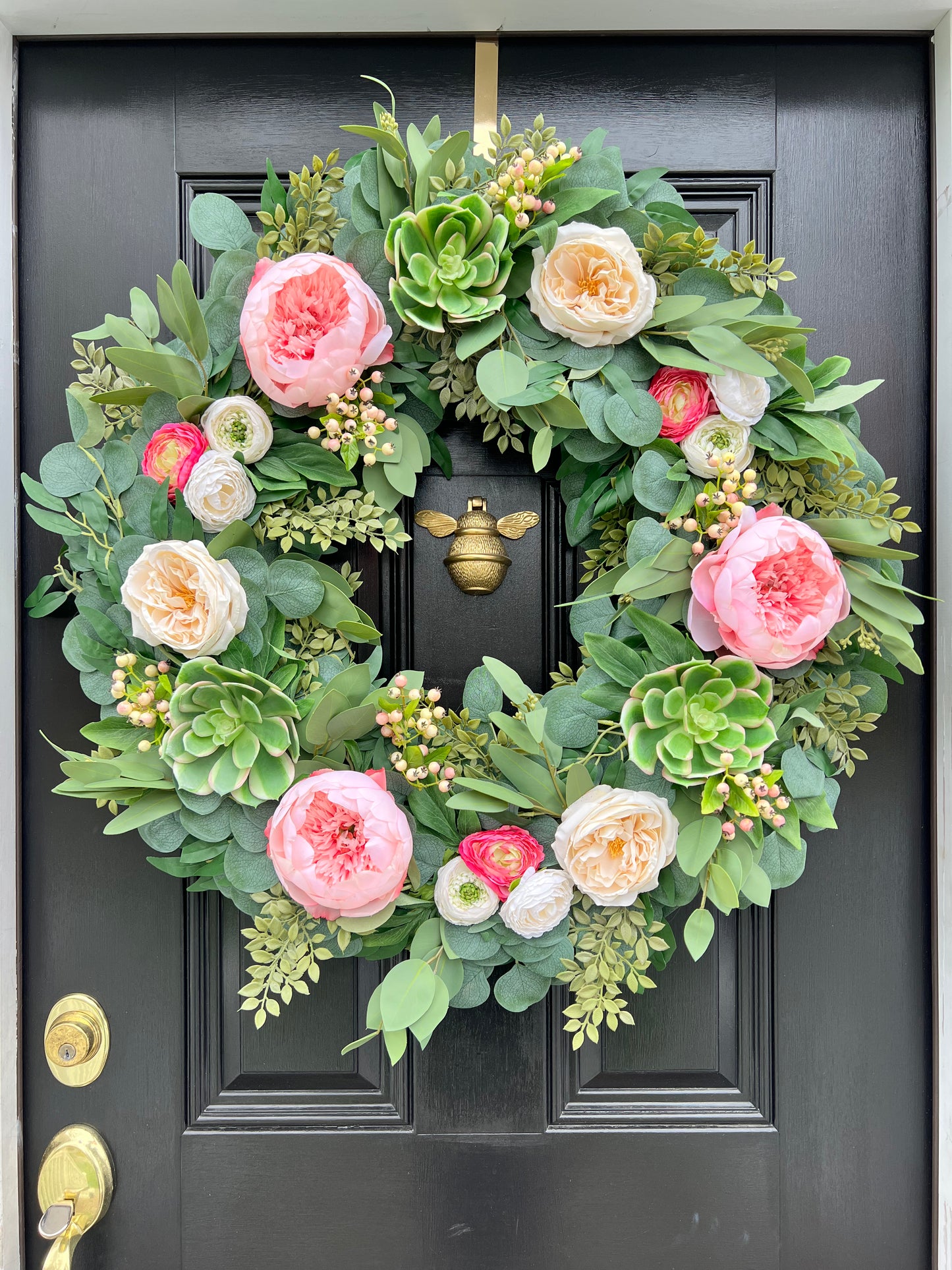 Bumble Bee Door Knocker (brass or pewter)