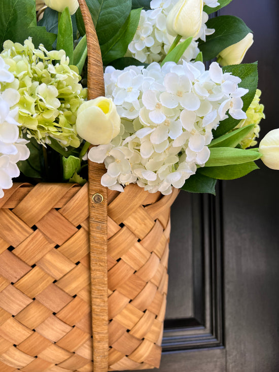 Hydrangea and Tulip Basket