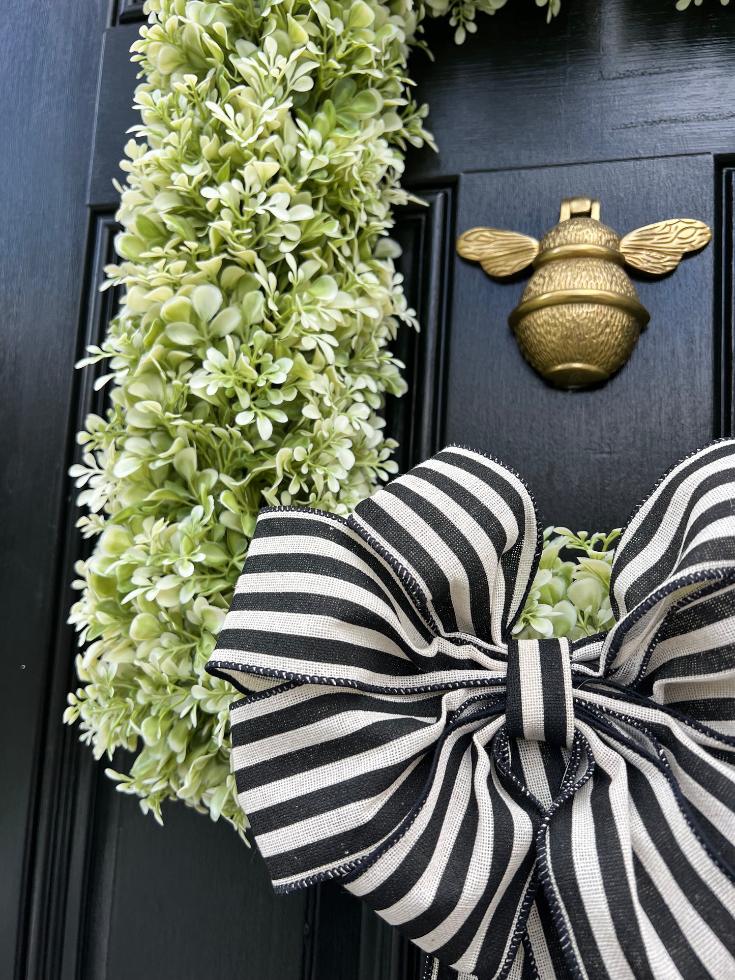 The Rectangle Classic Boxwood Wreath (single or double)