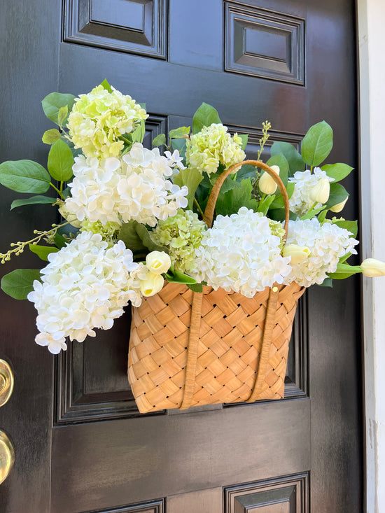 Hydrangea and Tulip Basket