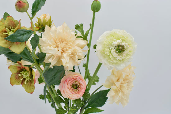 21” Faux Ruffled Ranunculus Spray