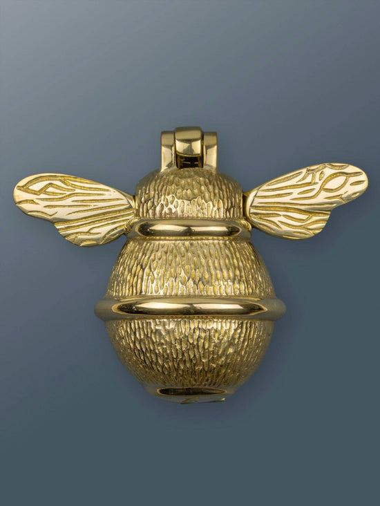 Load image into Gallery viewer, Brass Bumble Bee Door Knocker
