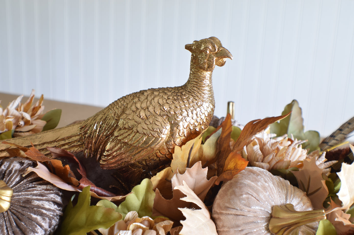 Metallic Toned Pheasant Centerpiece