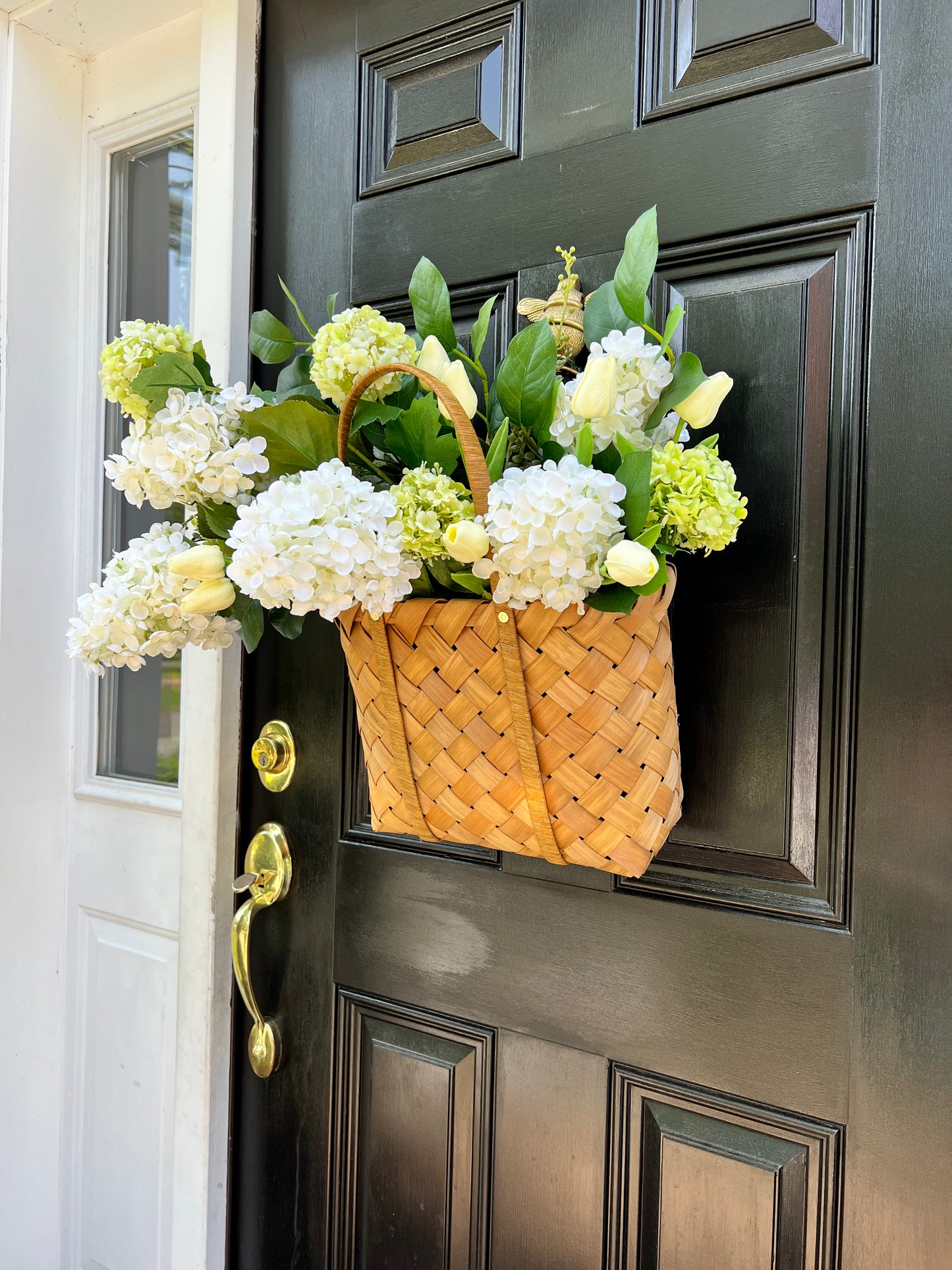 Hydrangea and Tulip Basket