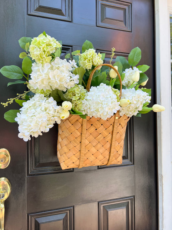 Hydrangea and Tulip Basket