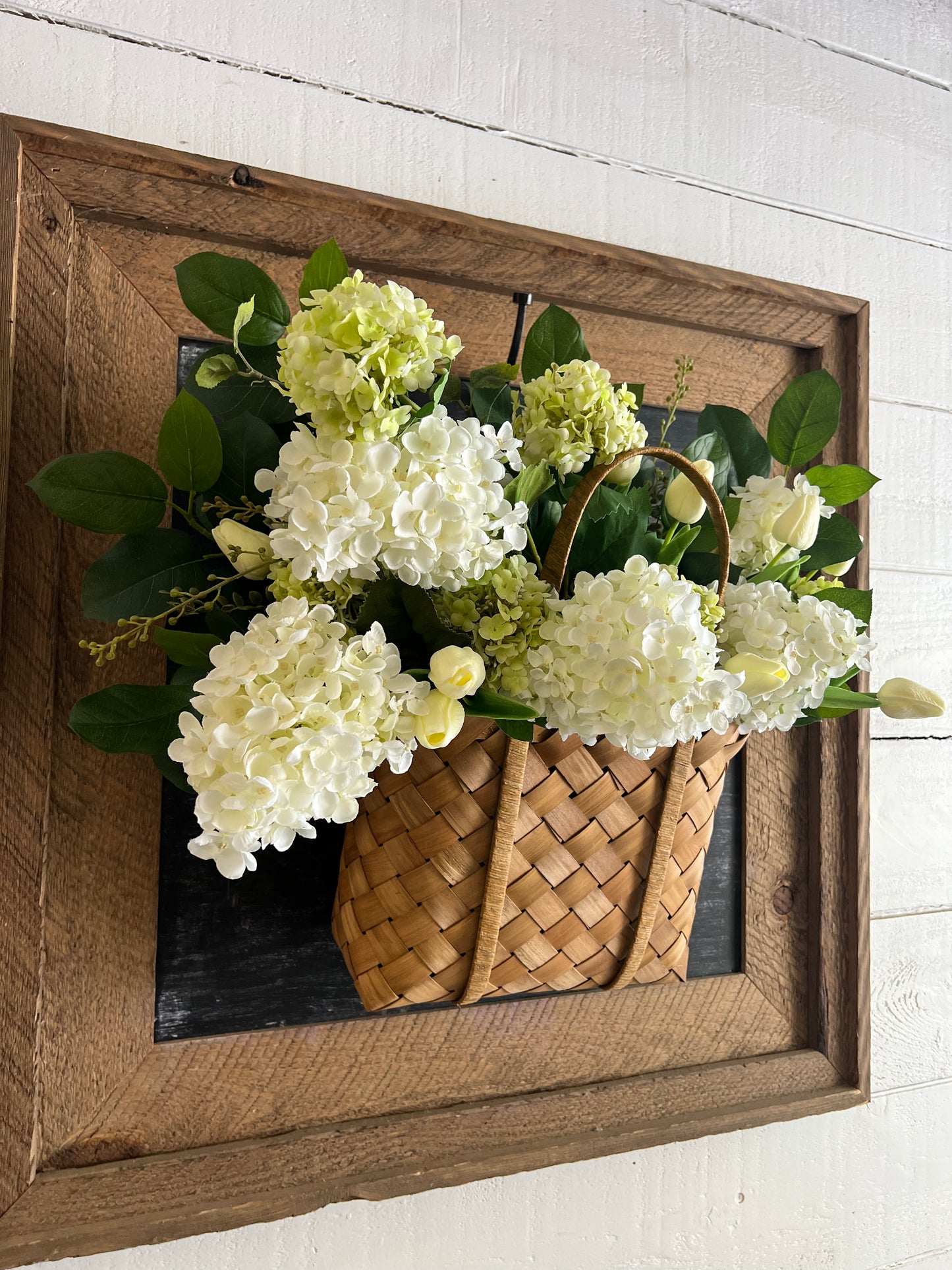 Hydrangea and Tulip Basket