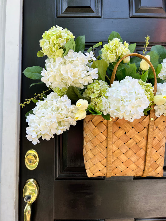 Hydrangea and Tulip Basket