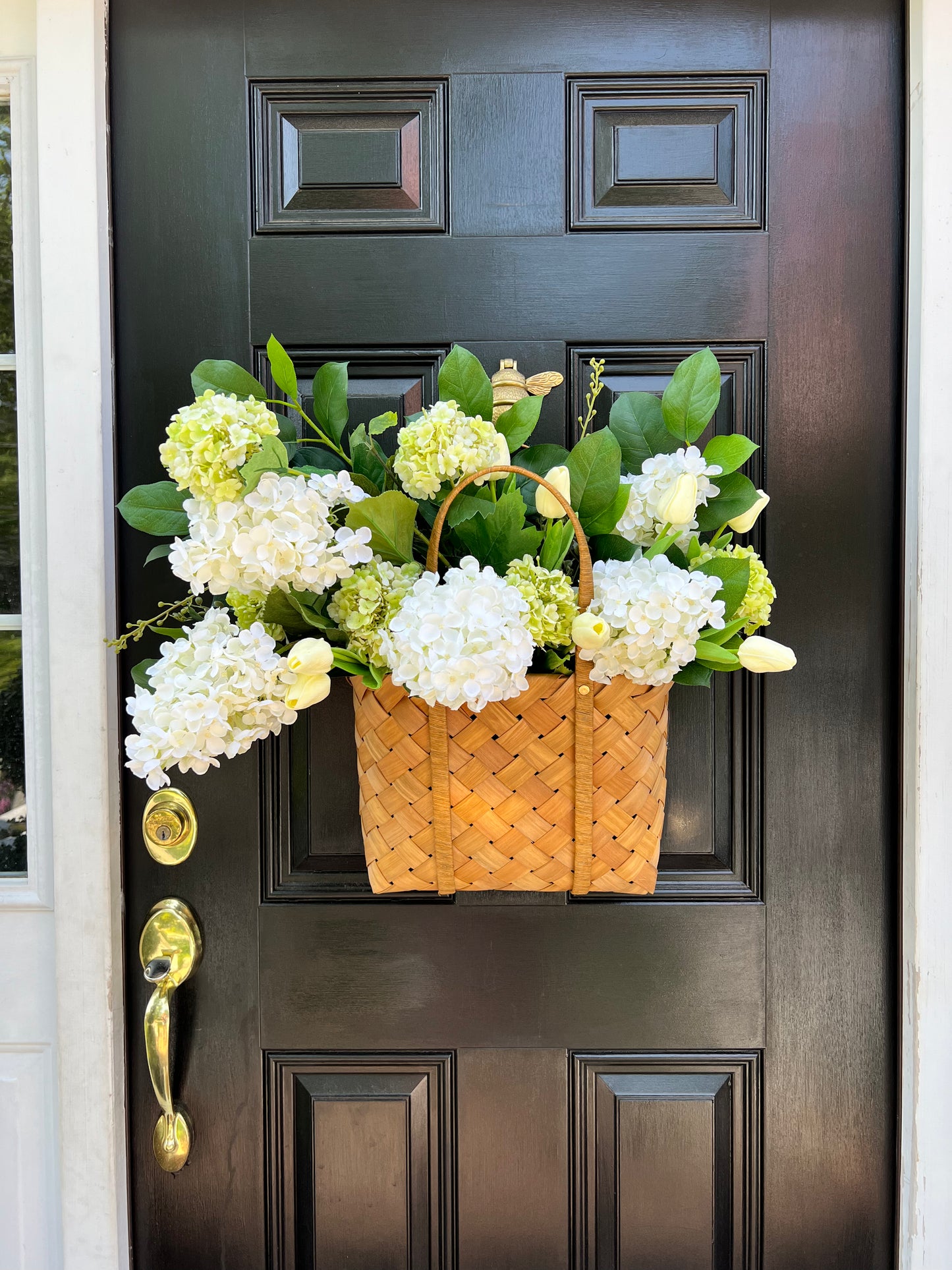 Hydrangea and Tulip Basket