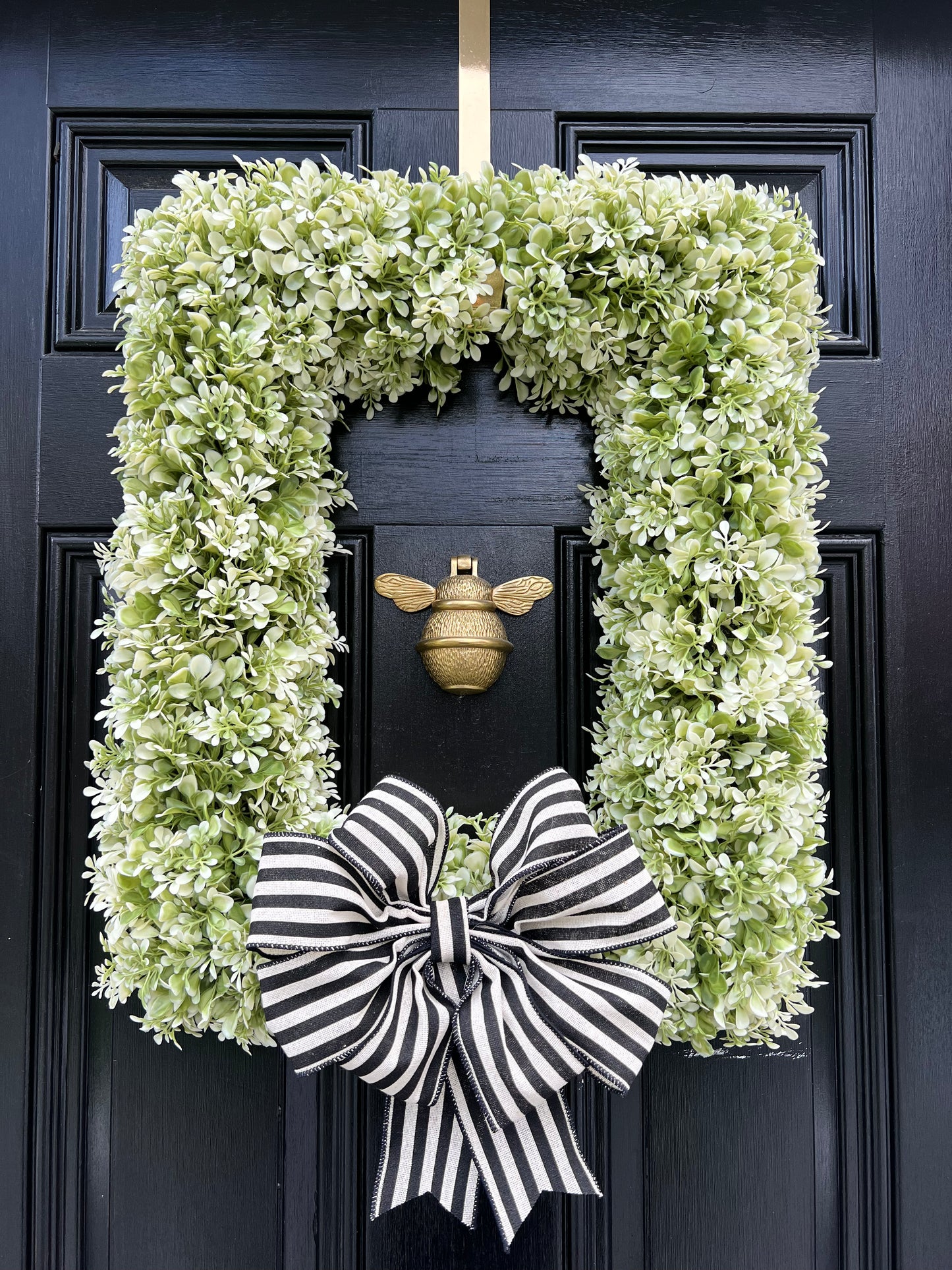 The Rectangle Classic Boxwood Wreath (single or double)