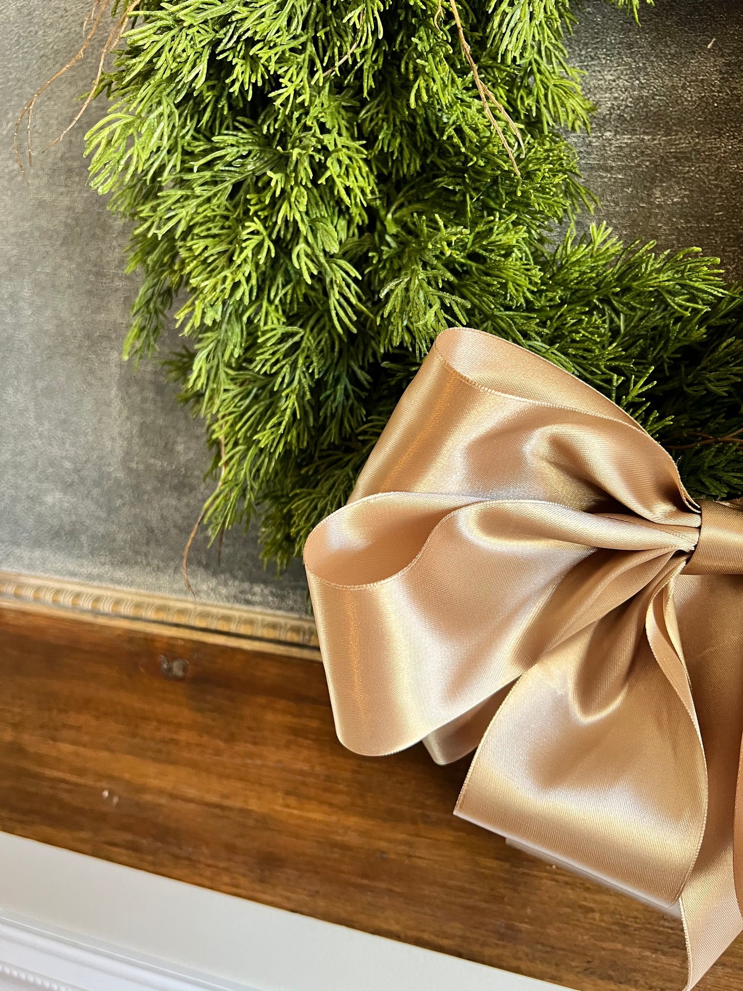 Small Faux Cedar Wreath