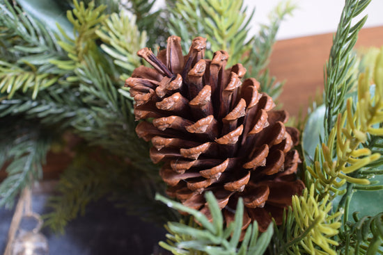 The Cedar and Pine Jingle Bell Wreath