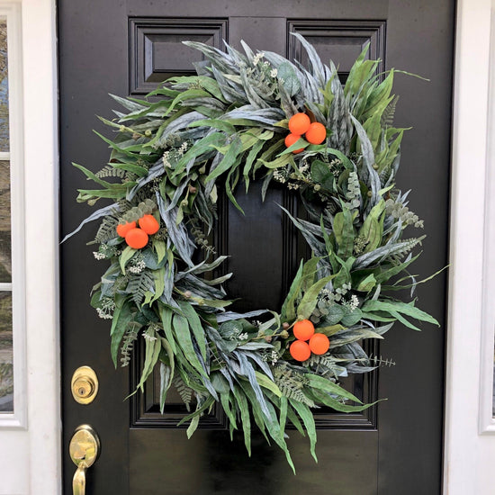 Clementine and Willow Wreath