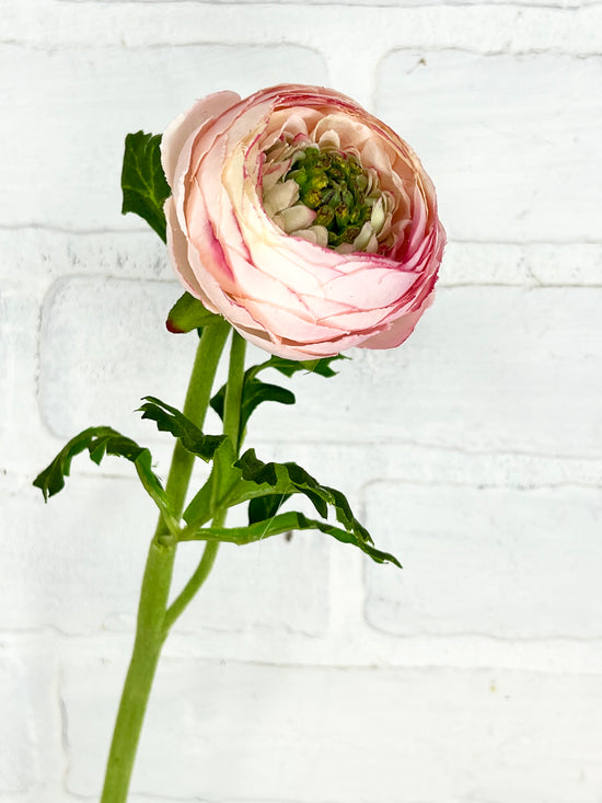 13” Faux Ranunculus Stem