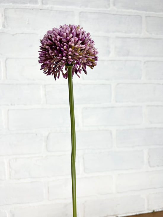 17” Faux Allium Stem