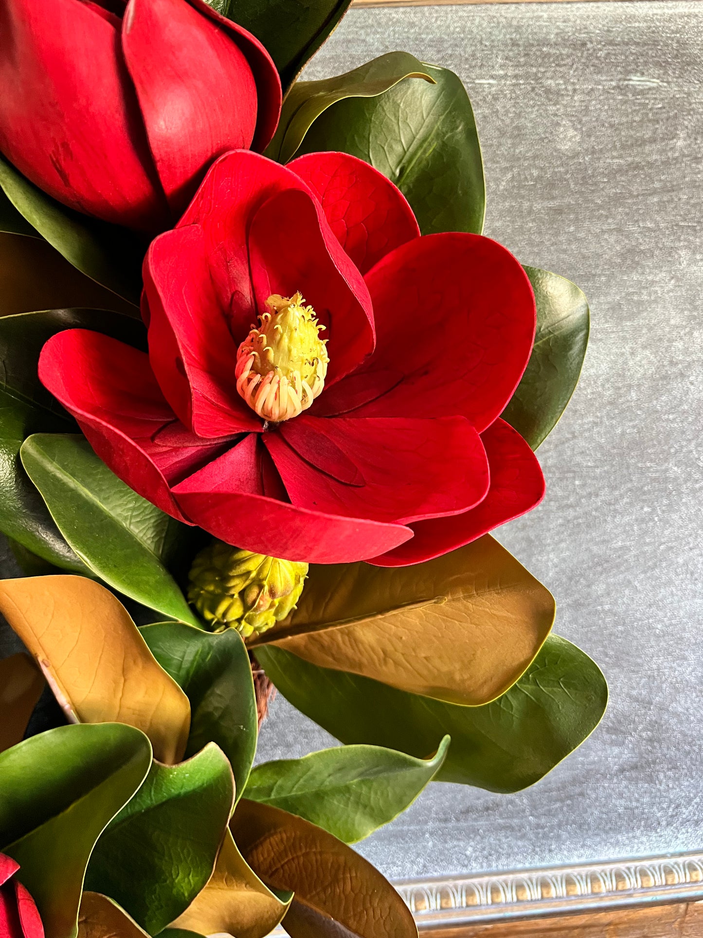 26” Artificial Magnolia Wreath