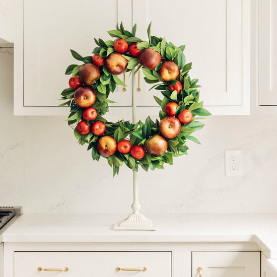 Adjustable Cream Wreath Stand