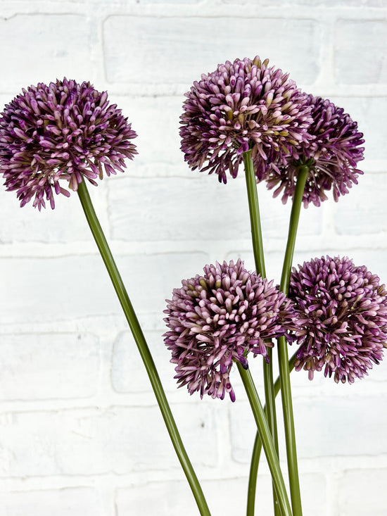 17” Faux Allium Stem