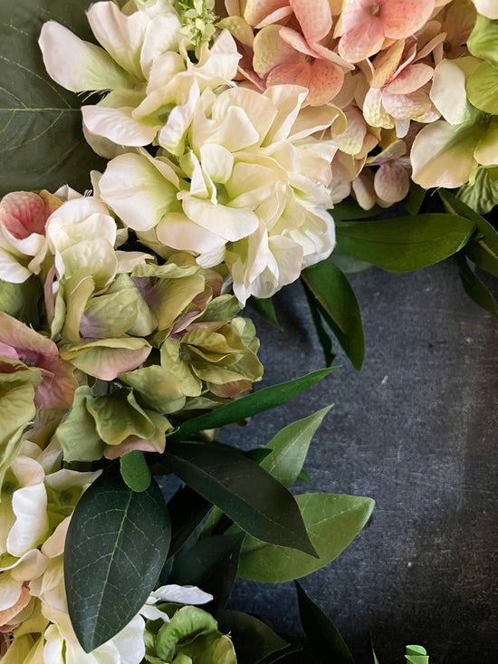 Snowball Hydrangea Wreath